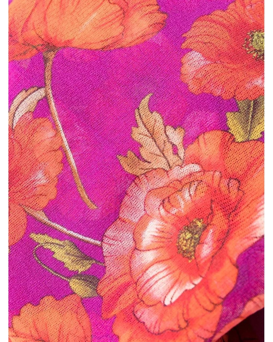 Dolce & Gabbana Red Floral-Design Leggings