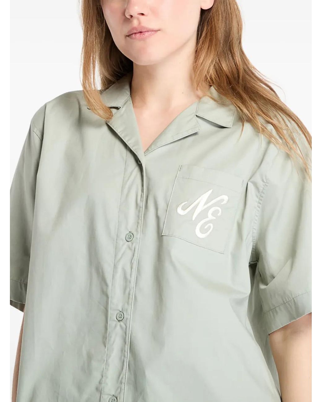 KTZ Green Logo-Embroidered Short-Sleeve Shirt