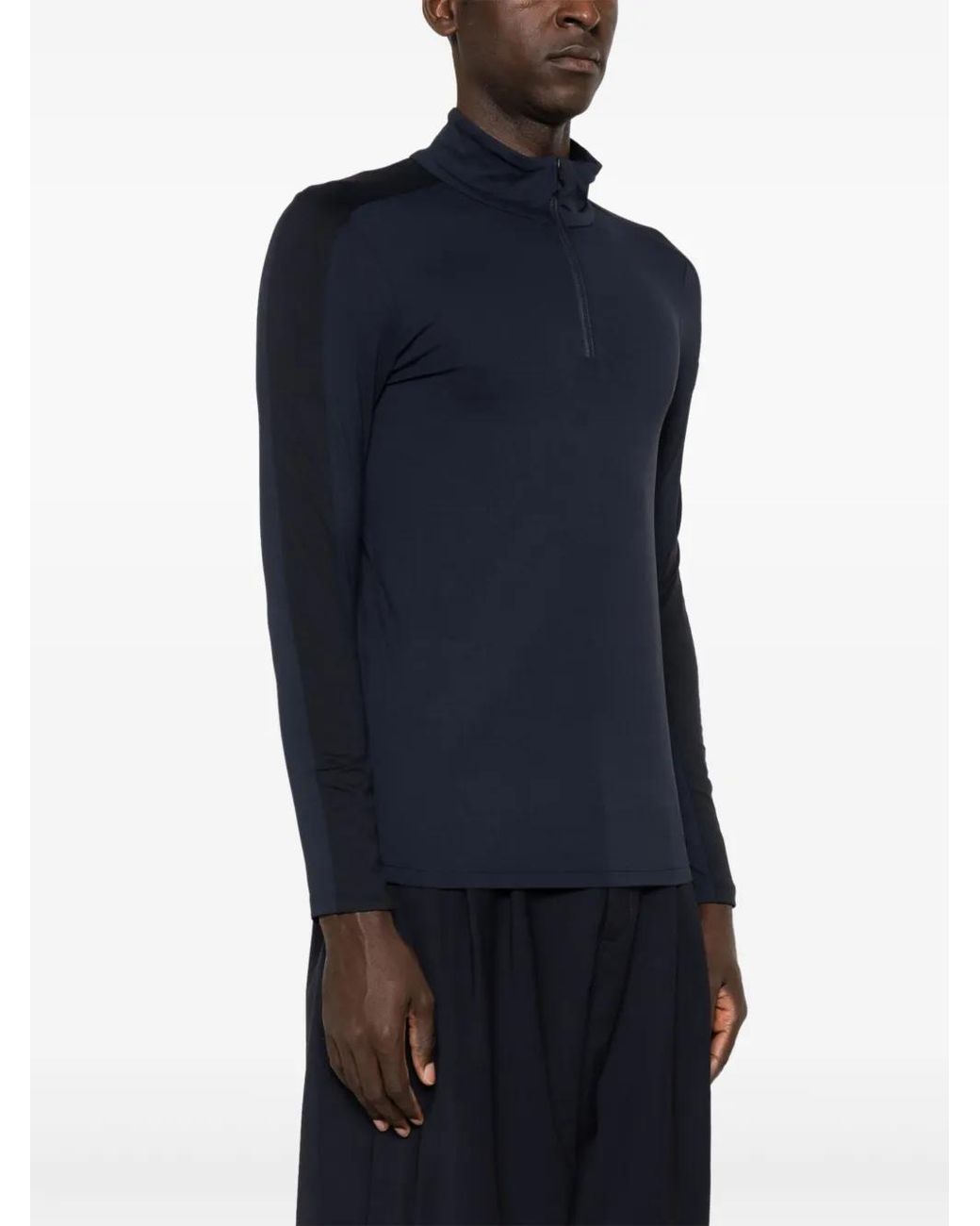 Fusalp Blue Stretch Technical Jersey Ski Top for men