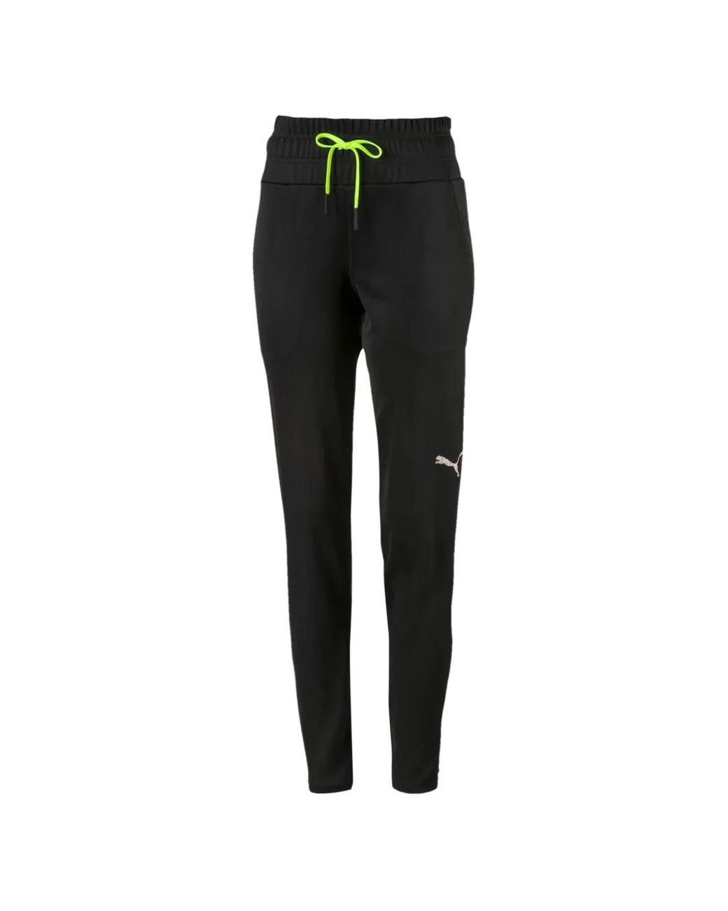 PUMA Black Elastic-Waist Track Pants