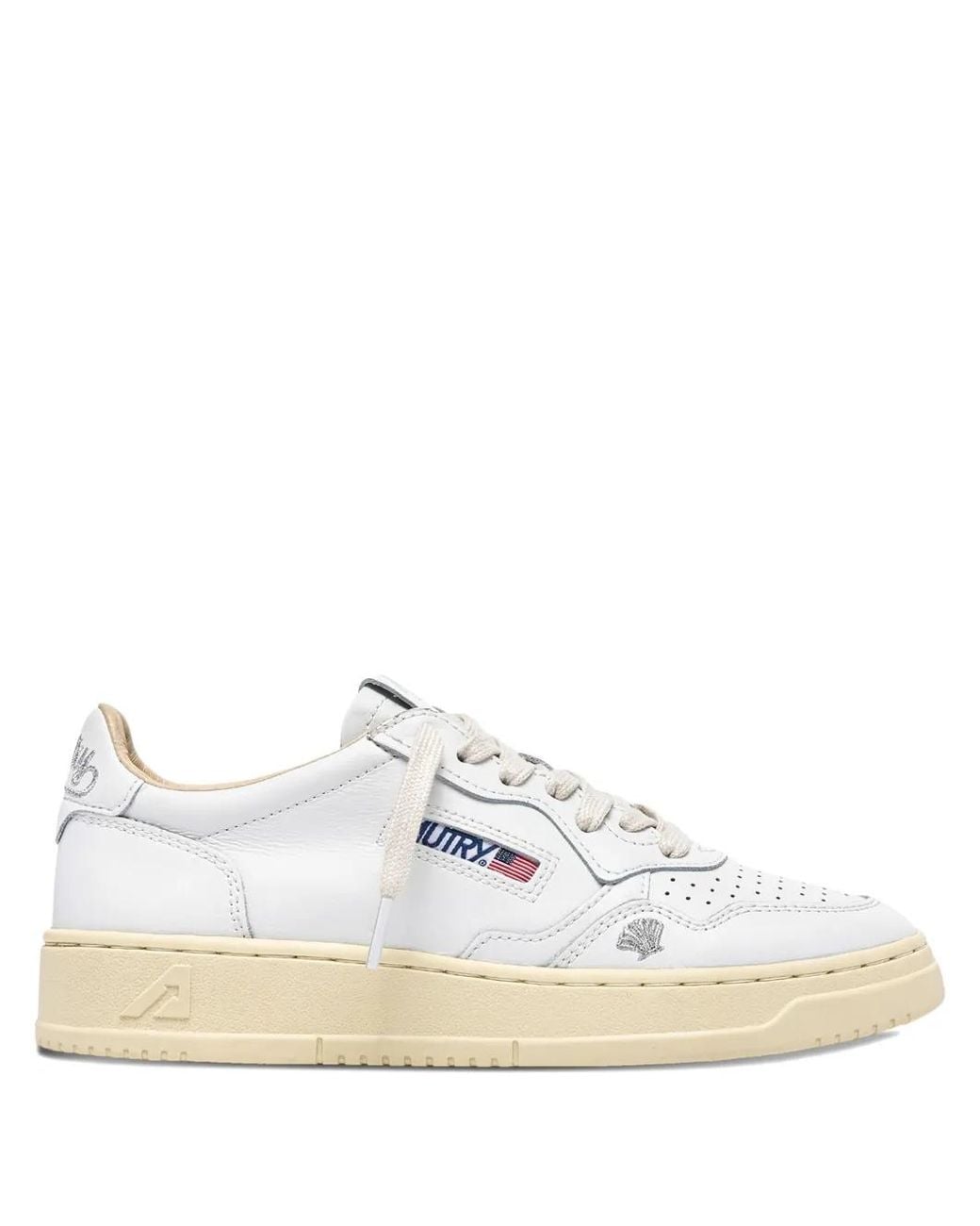 Autry White Medalist Low Sneaker
