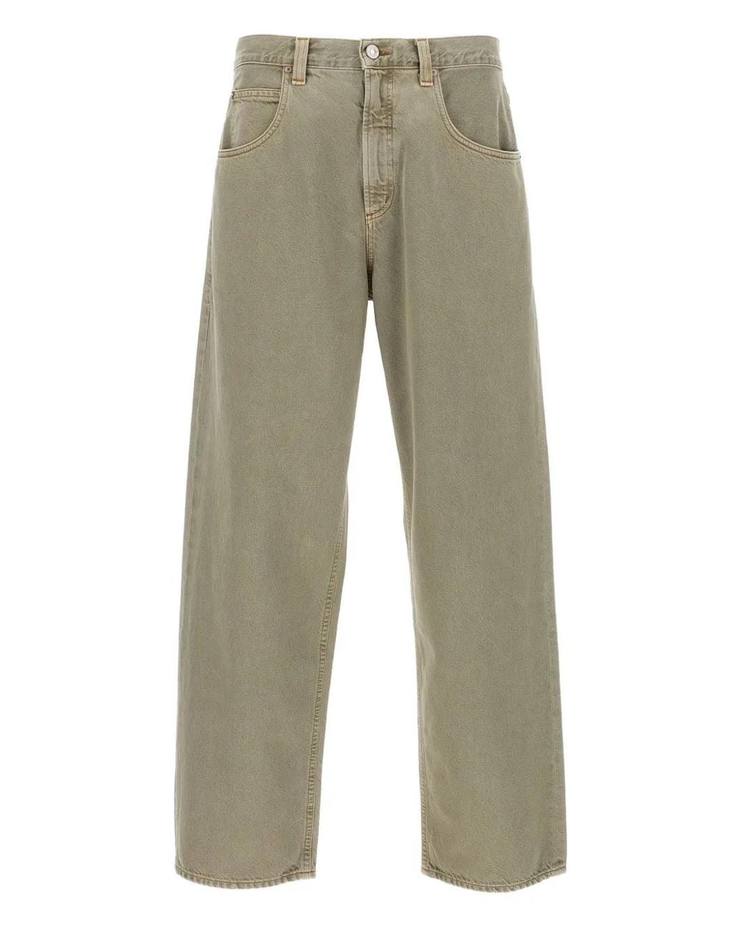 Agolde Green Faded Five-Pocket Jeans for men