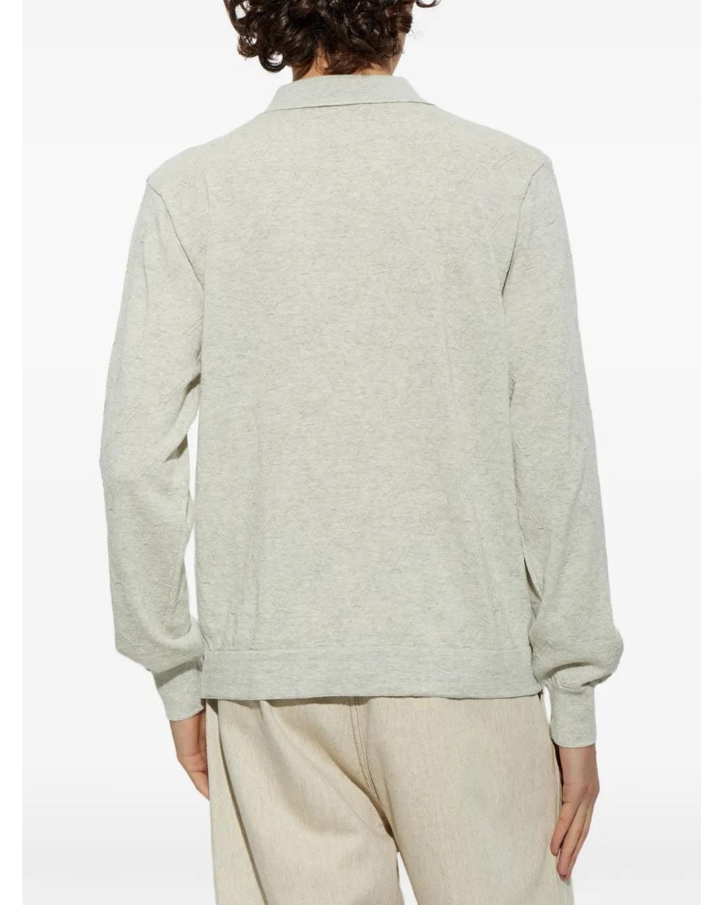 Jacquemus White Abbraccio Polo-Collar Sweater for men