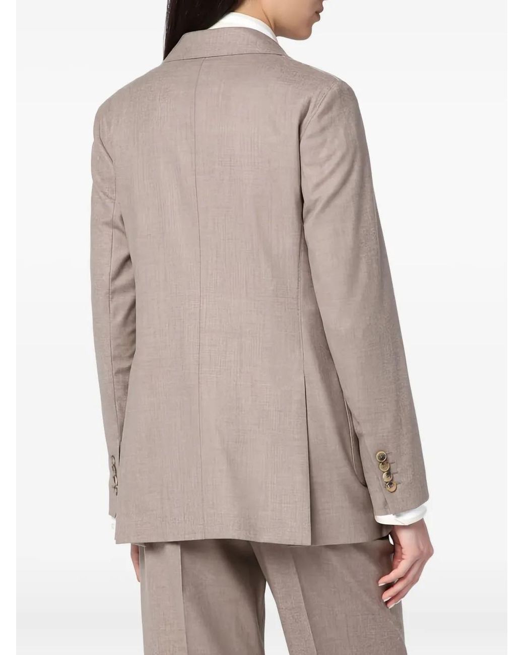 Max Mara Gray Double-Breasted Blazer