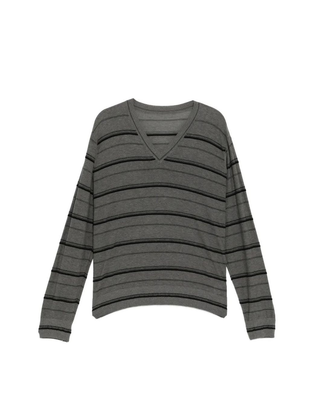 JNBY Gray Striped T-Shirt