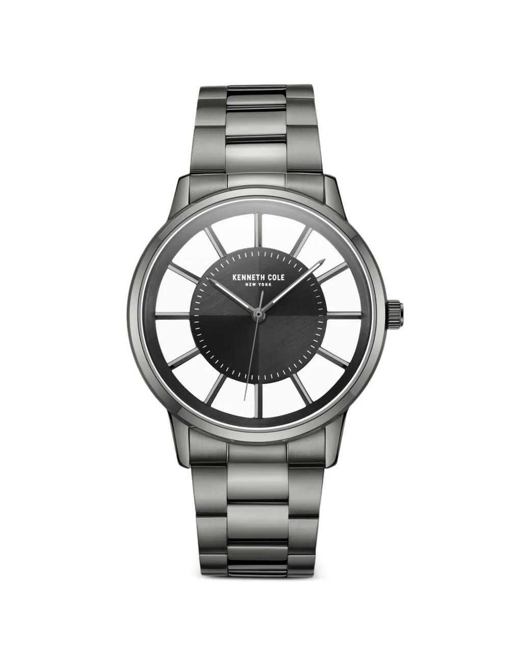 Kenneth Cole Gray Montre À Bracelet À Maillons Mm for men