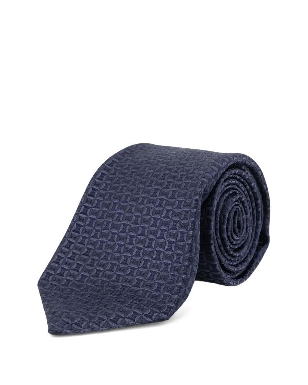 Kiton Blue Patterned Tie for men