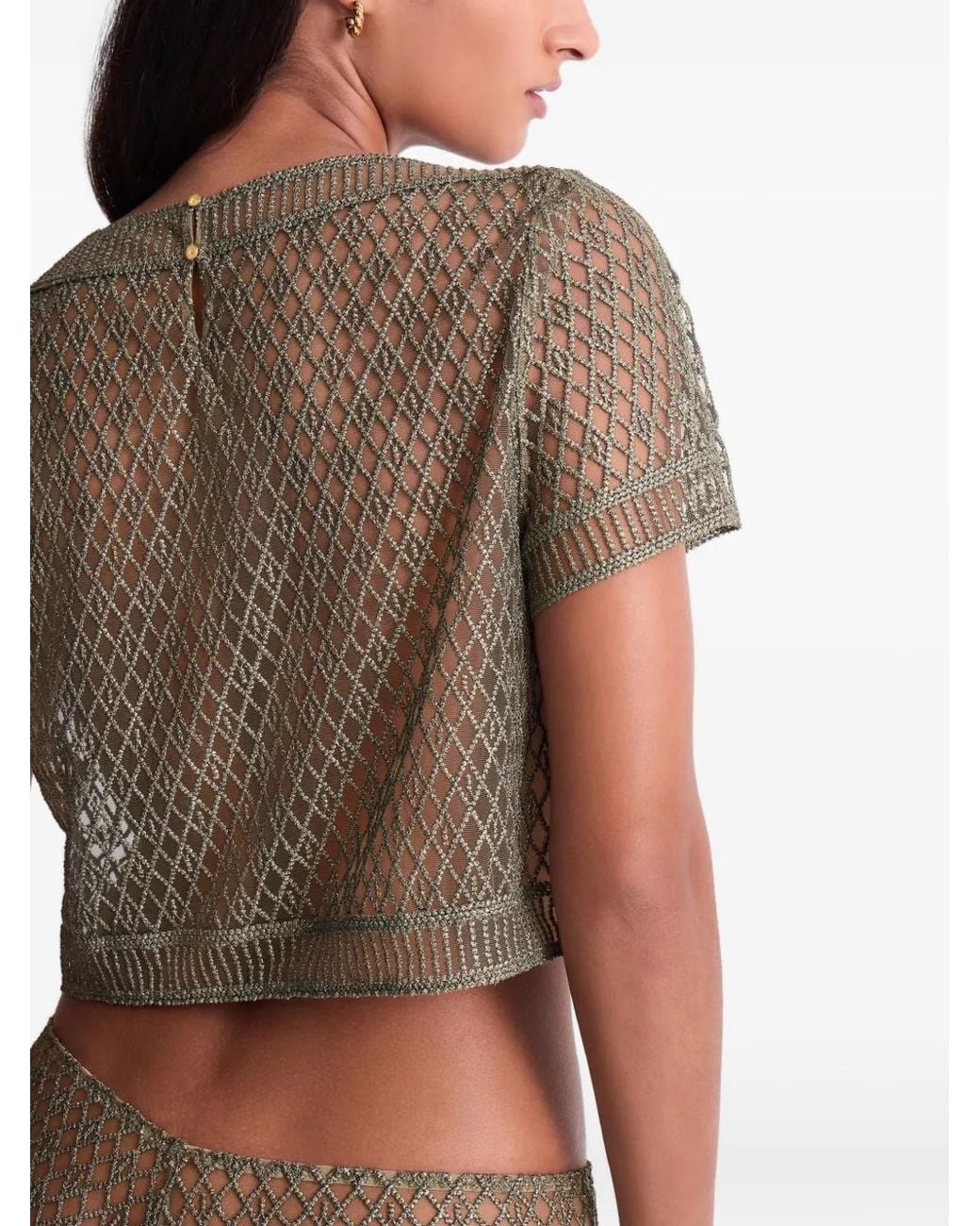 Aubade Gray Stardust Dream Embroidered Pajama Top