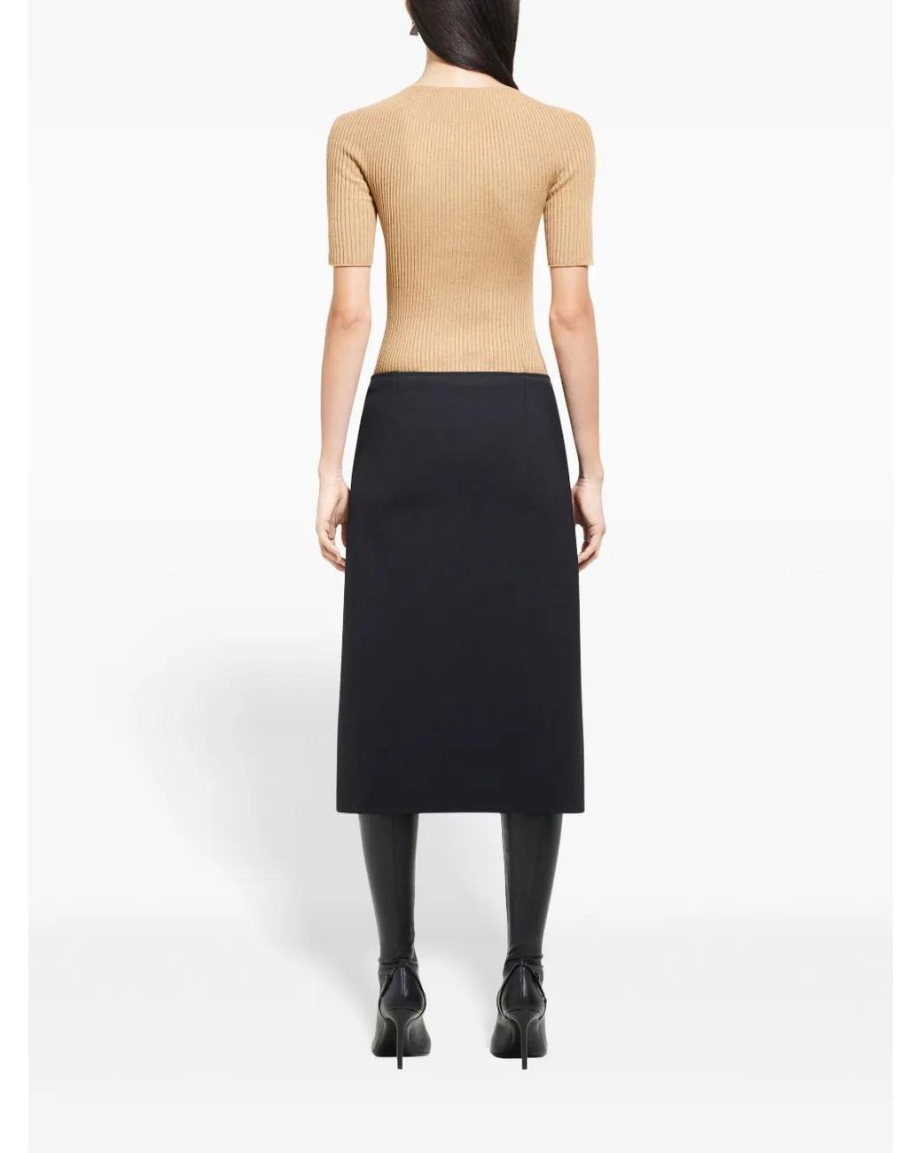 Courreges Natural Solar Ribbed Sweater