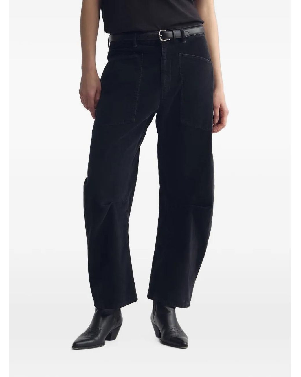 Nili Lotan Blue Shon Corduroy Trousers