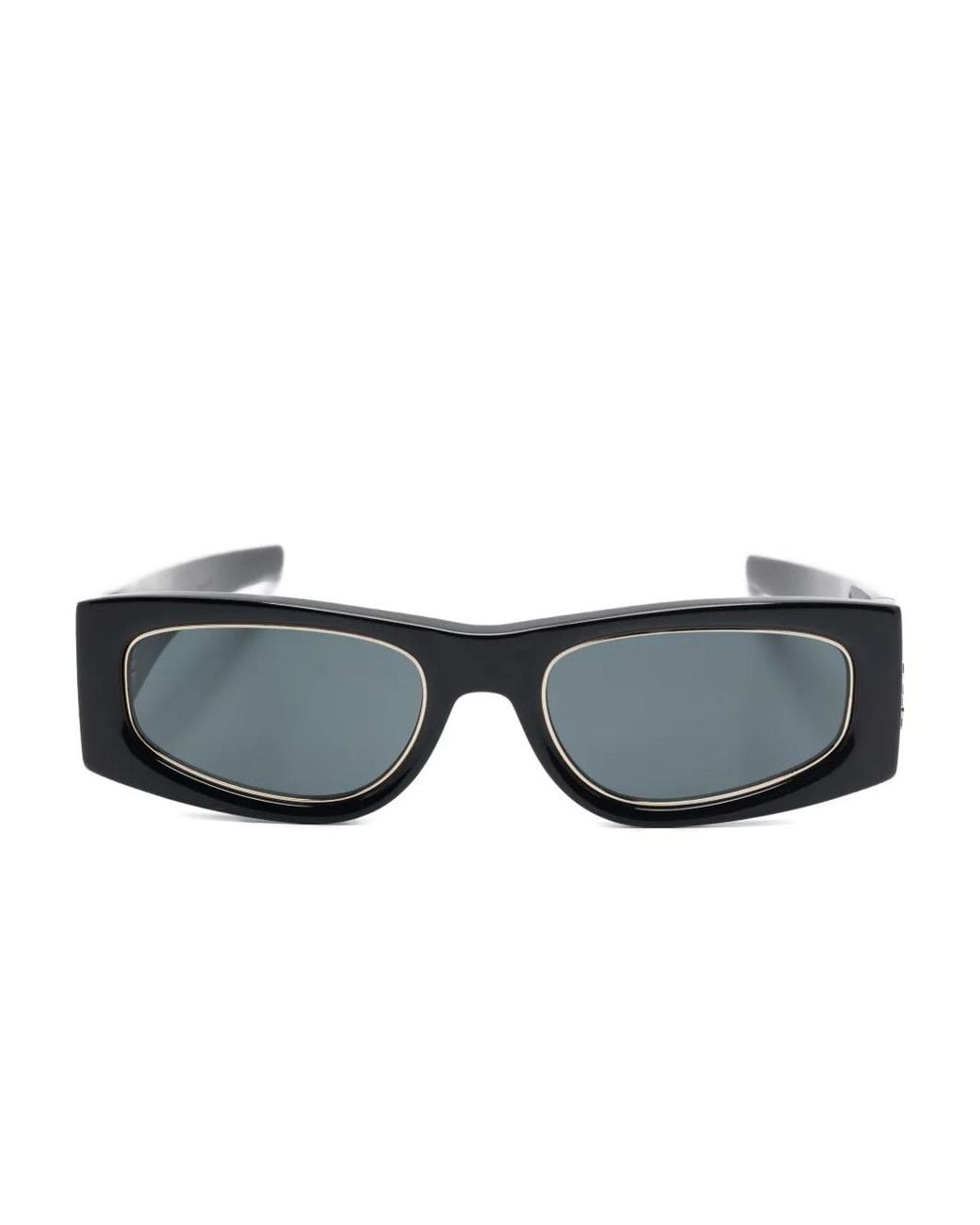 Saint Laurent Black Logo-Detail Sunglasses