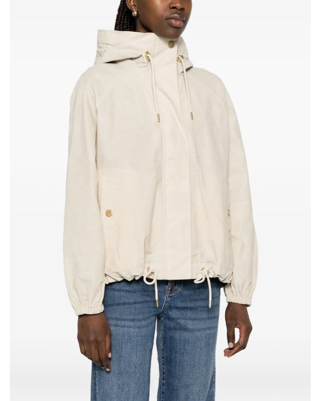 Barbour Natural Zip-Up Hooded Jacket