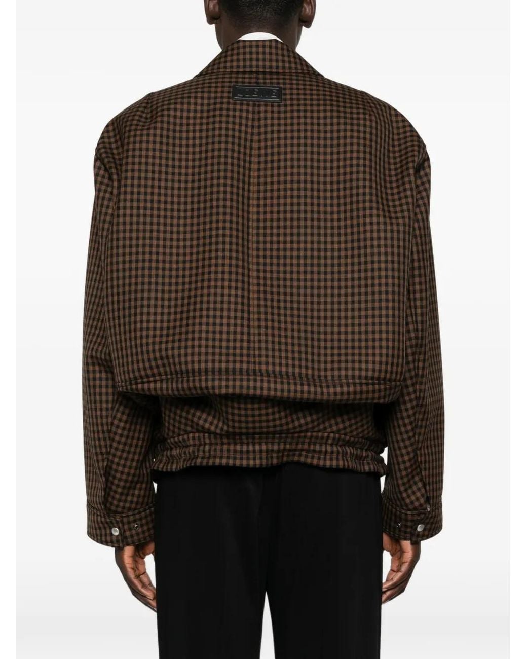 Loewe Brown Gingham Jacket for men