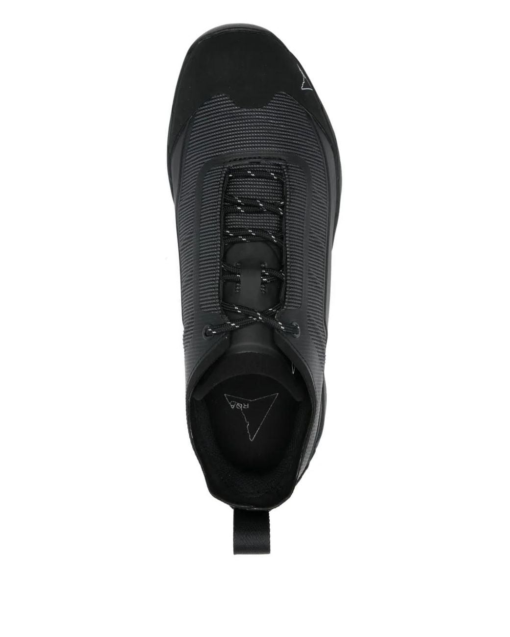 Roa Black Textured Low-Top Sneakers