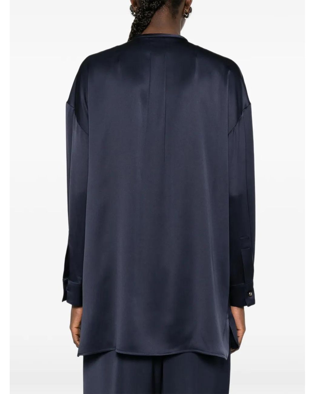 Giorgio Armani Blue Classic Silk Shirt