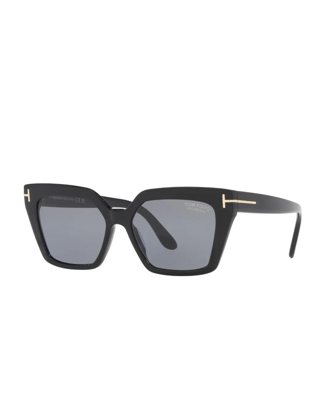 Tom Ford Gray Oversize-Frame Sunglasses