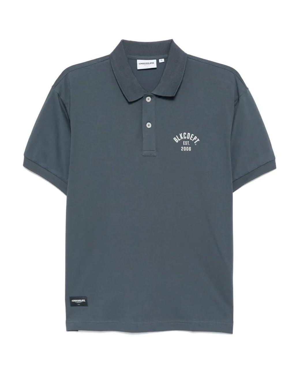 Chocoolate Blue Logo-Printed Polo Shirt for men