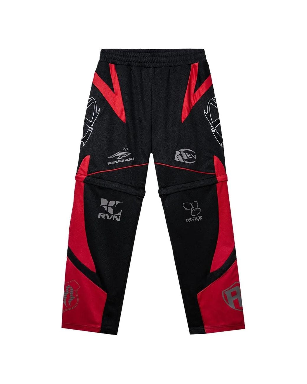 Logo Patch Racer REVENGE Racer Patch Convertible Track Pants in Red for Men | Lyst