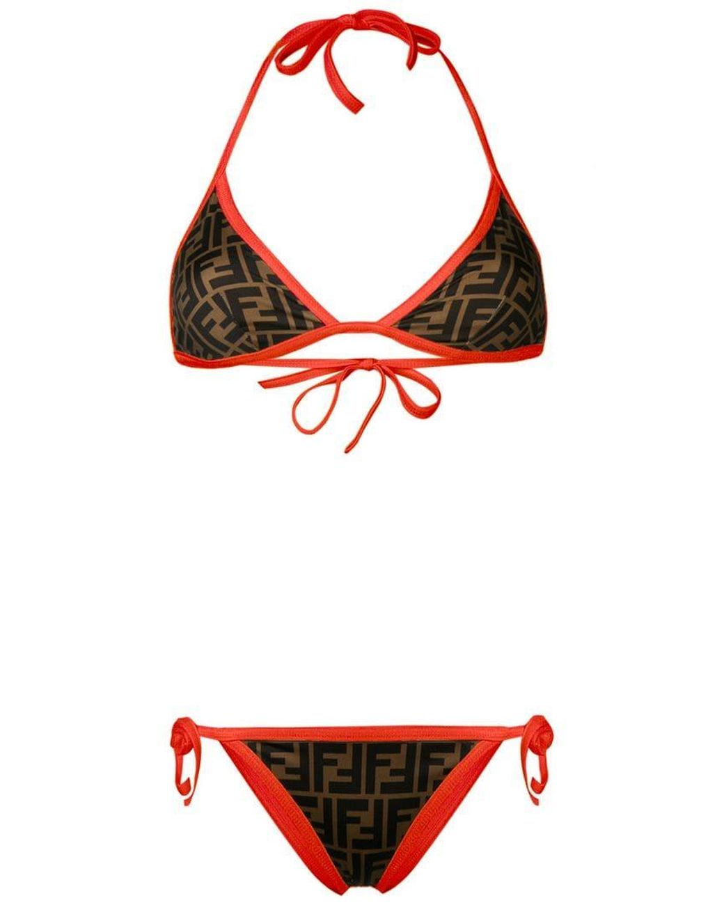 Mujer Ropa de Moda de baño de Bikinis y bañadores Biquini RED Valentino de Tejido sintético de color Negro 