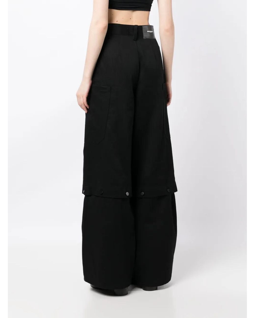 Melitta Baumeister Black Detachable-Legs Cotton Jeans