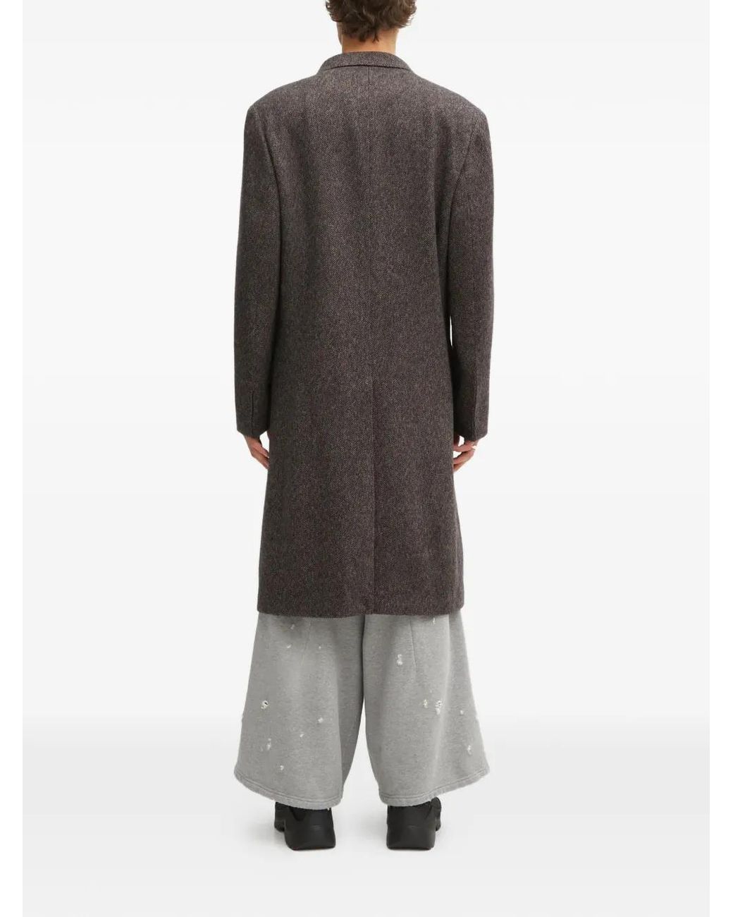 Wales Bonner Gray Mayfair Double-Breasted Coat for men