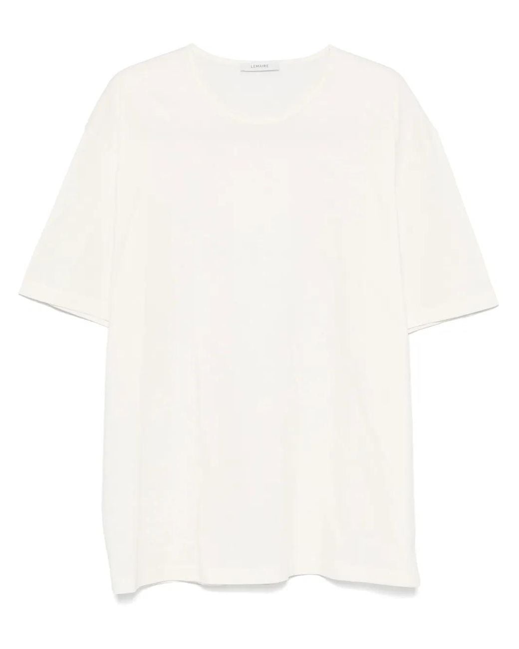 Lemaire White Lightweight Jersey T-Shirt for men