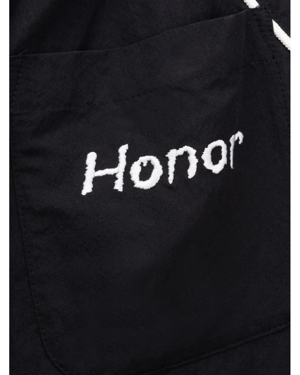 Honor The Gift Blue Graphic-Print Trousers for men