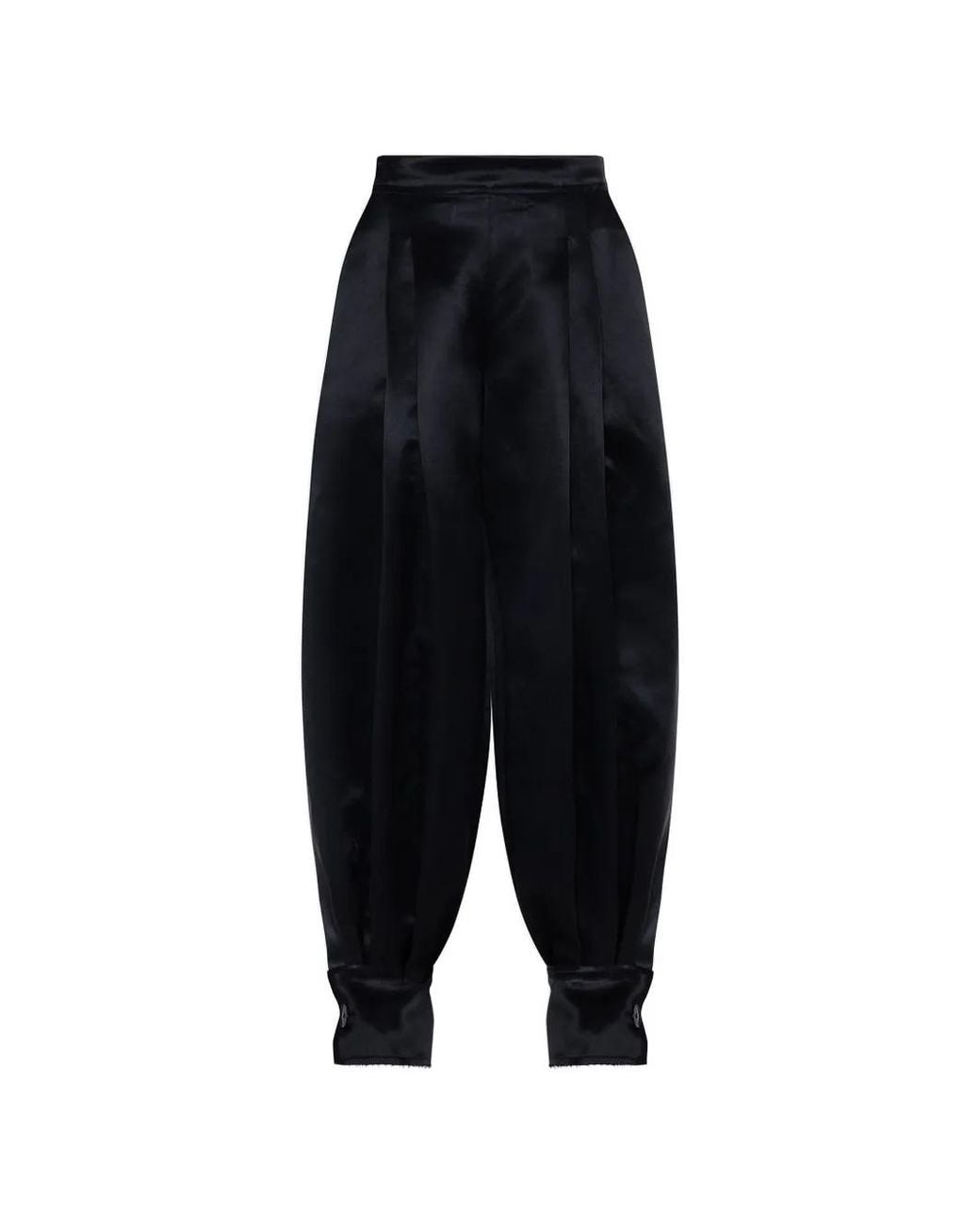 Roksanda Black Ovar Pleated Trousers