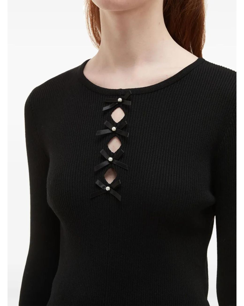 B+ AB Black Cut-Out Detailing Top