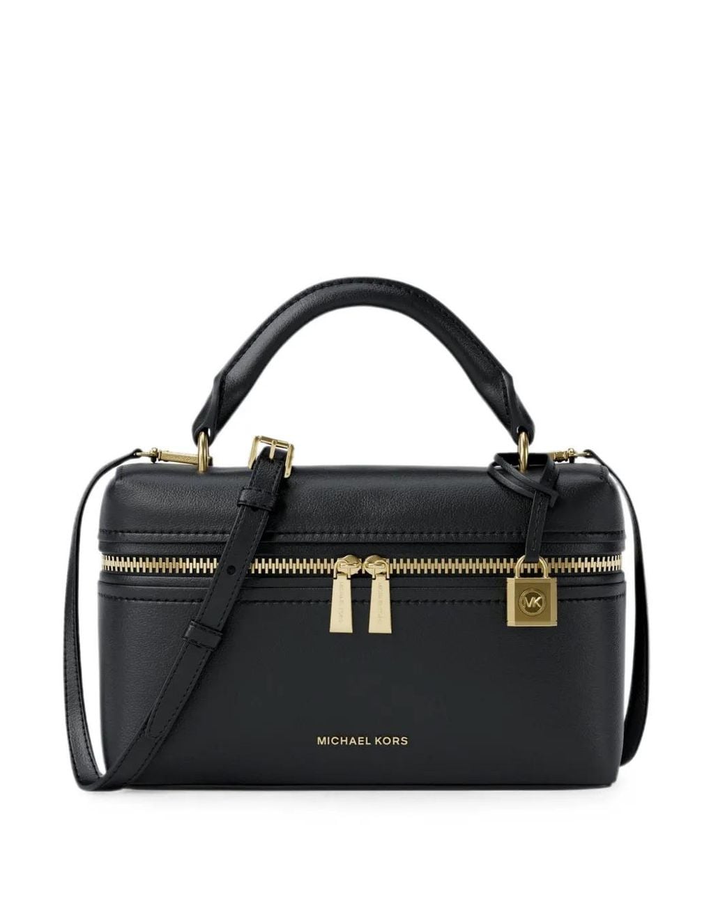 Michael Kors Black Extra Small Jana Logo-Plaque Crossbody Bag