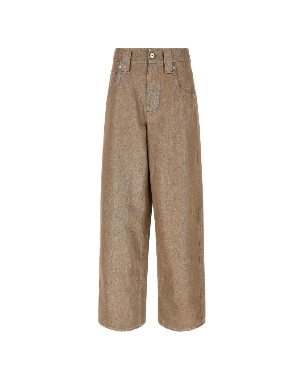 Brunello Cucinelli Natural Baggy Jeans