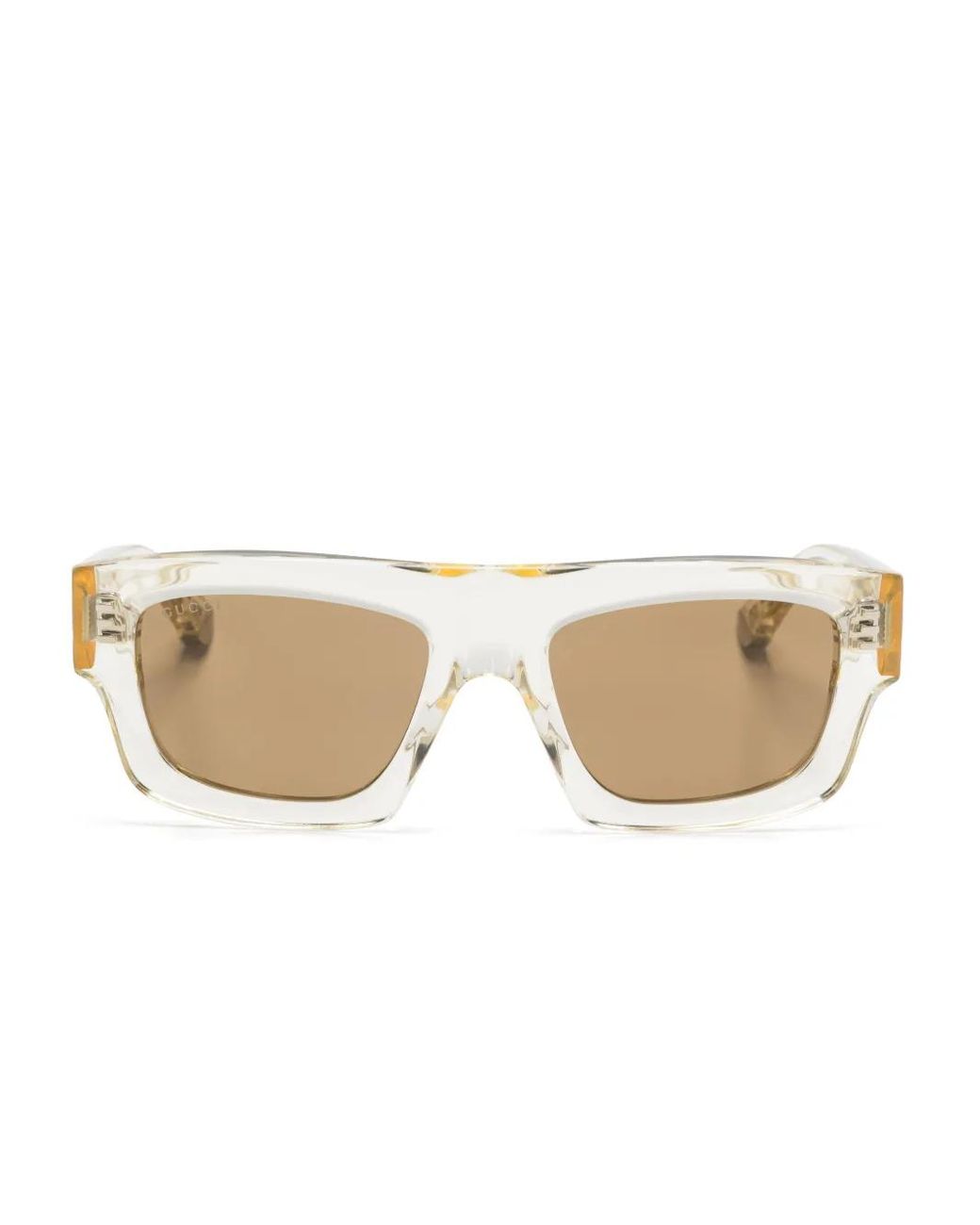Gucci Natural Square-Frame Sunglasses for men