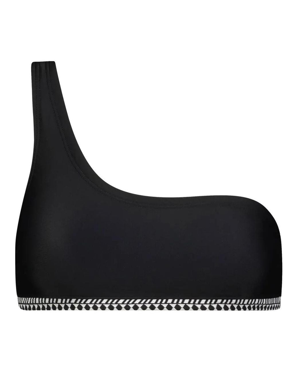 Lemlem Asymmetrische Bikinitop in het Black
