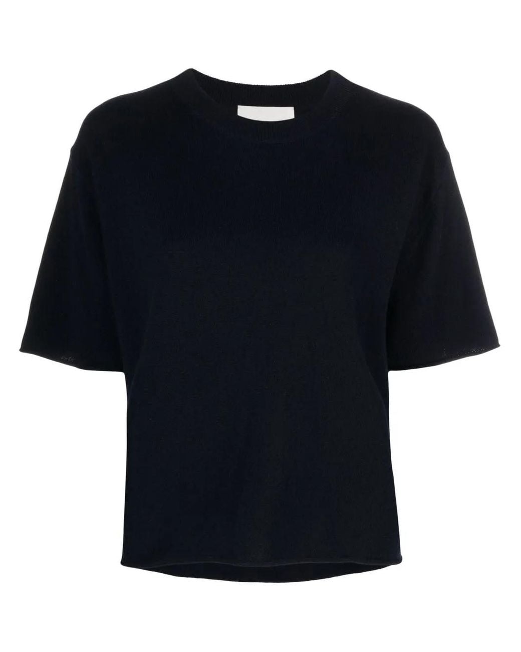 Lisa Yang Black Short-Sleeved Knitted Top