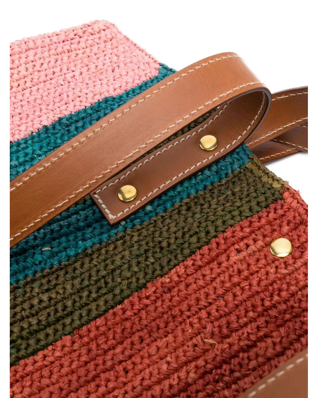 Colville Red Little Sister Raffia Tote Bag
