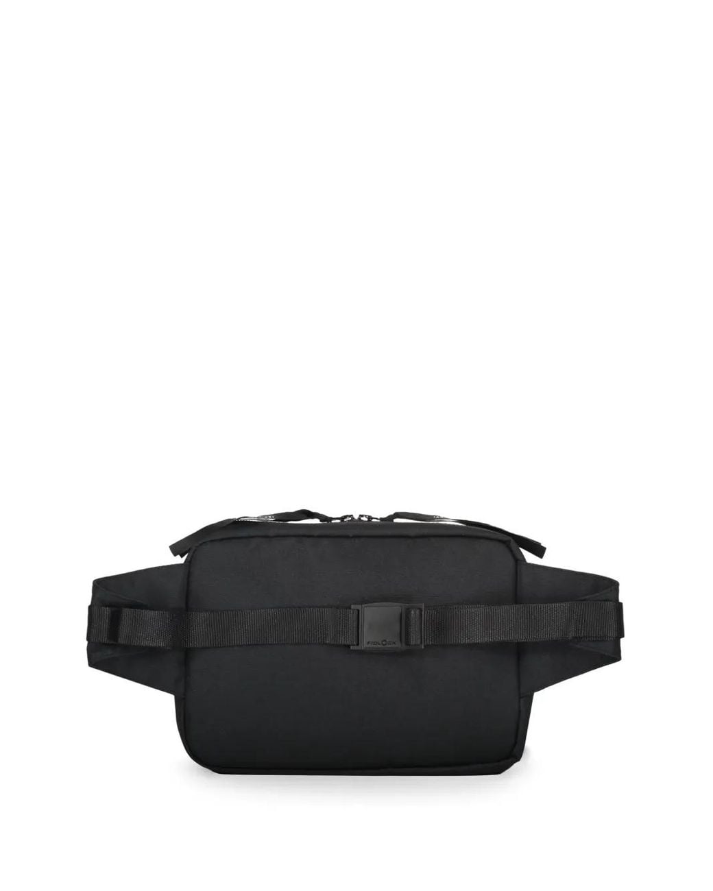 ISO.POETISM Black Logo-Patch Belt Bag for men