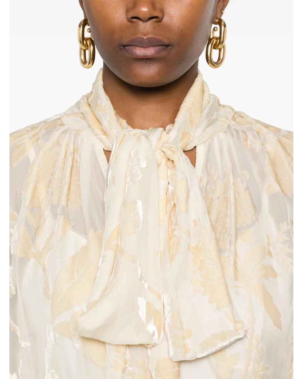 Zimmermann Natural Burnout Blouse