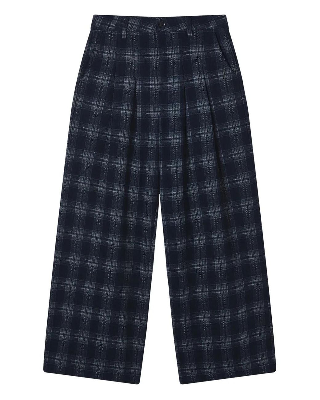 B+ AB Blue Plaid Trousers