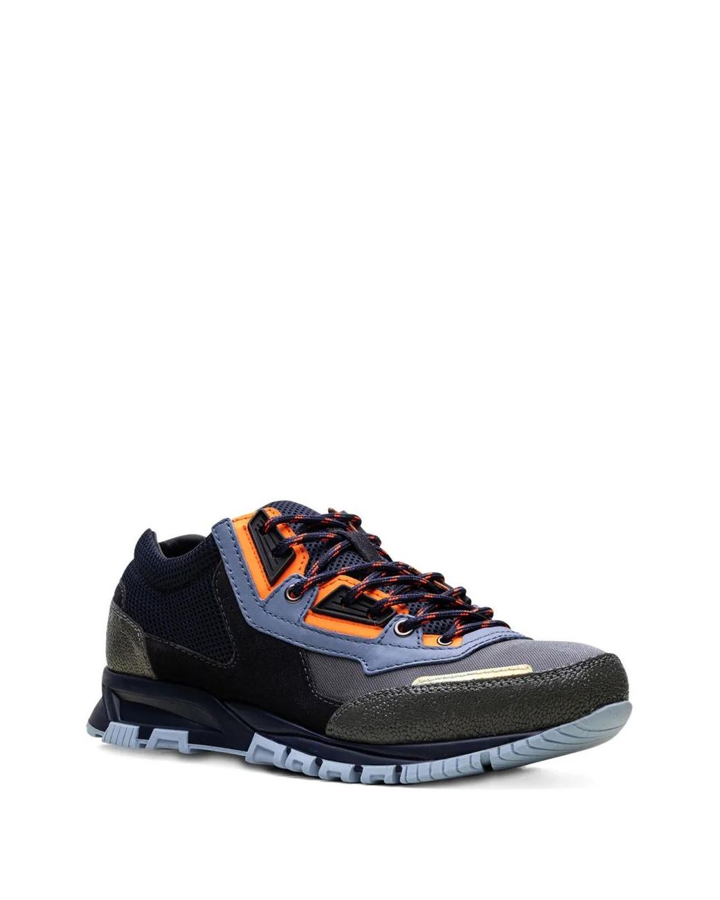 Lanvin Blue Cross Trainer Sneakers for men