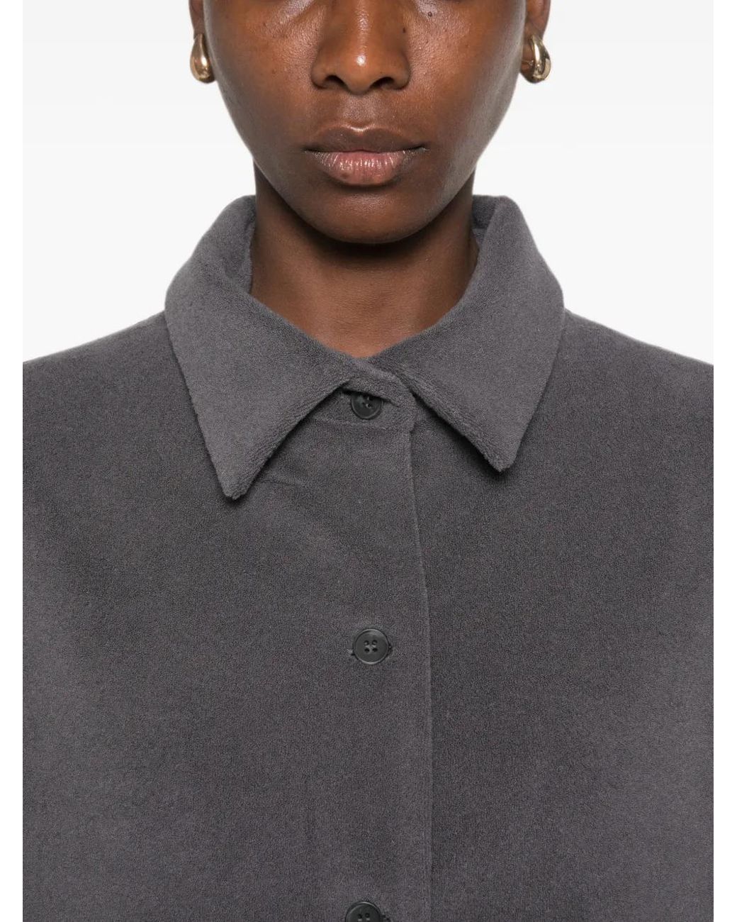 A.M.G Gray Veste À Boutonnière