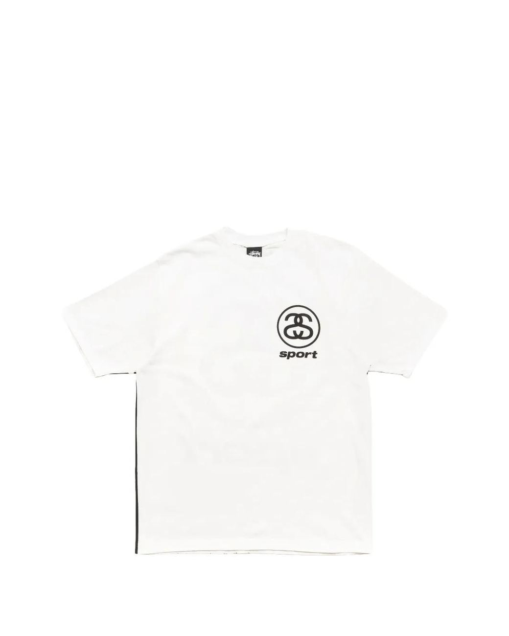 Stussy White Link Sport Pigment-Dyed T-Shirt for men