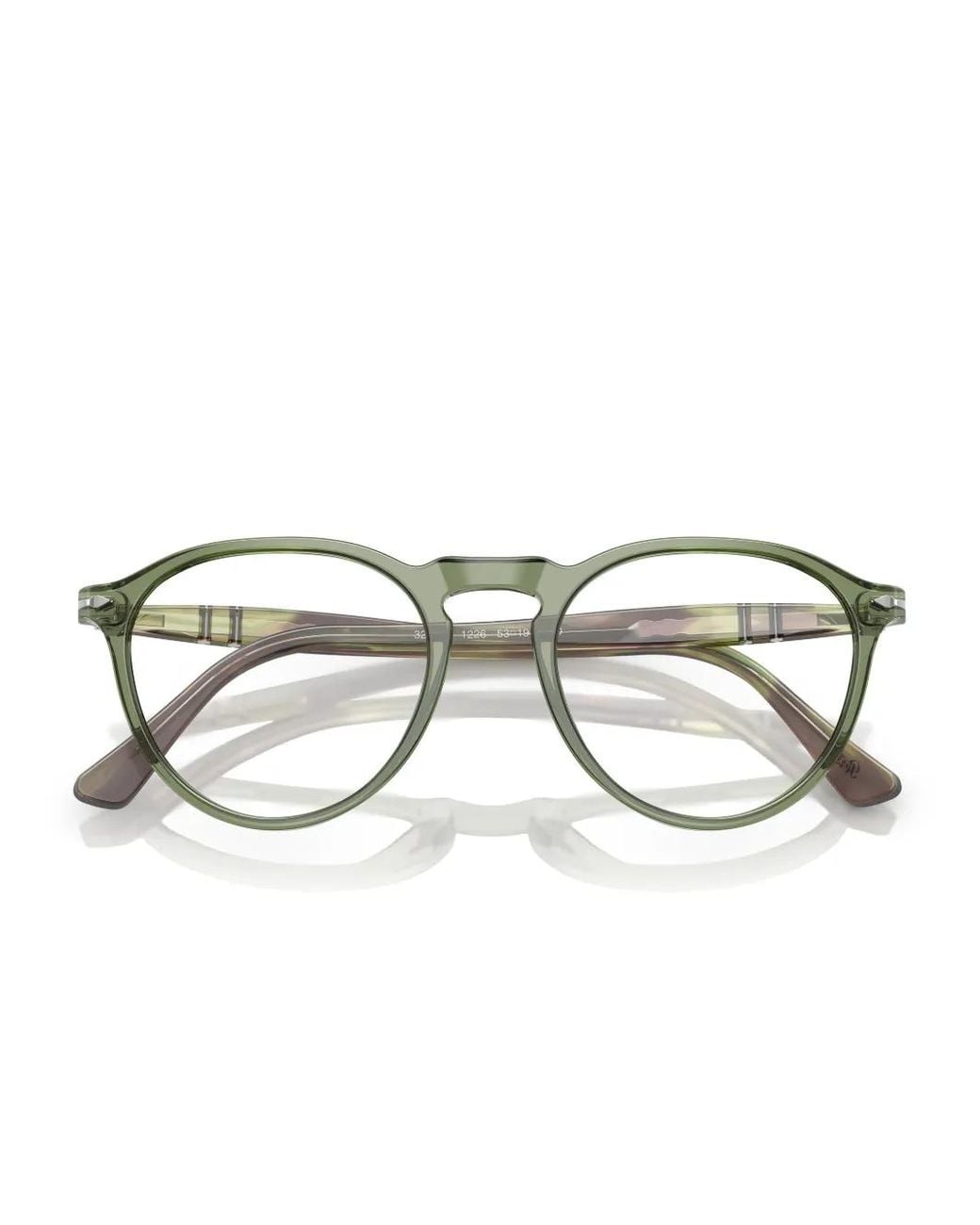 Persol Green Round-Frame Glasses for men