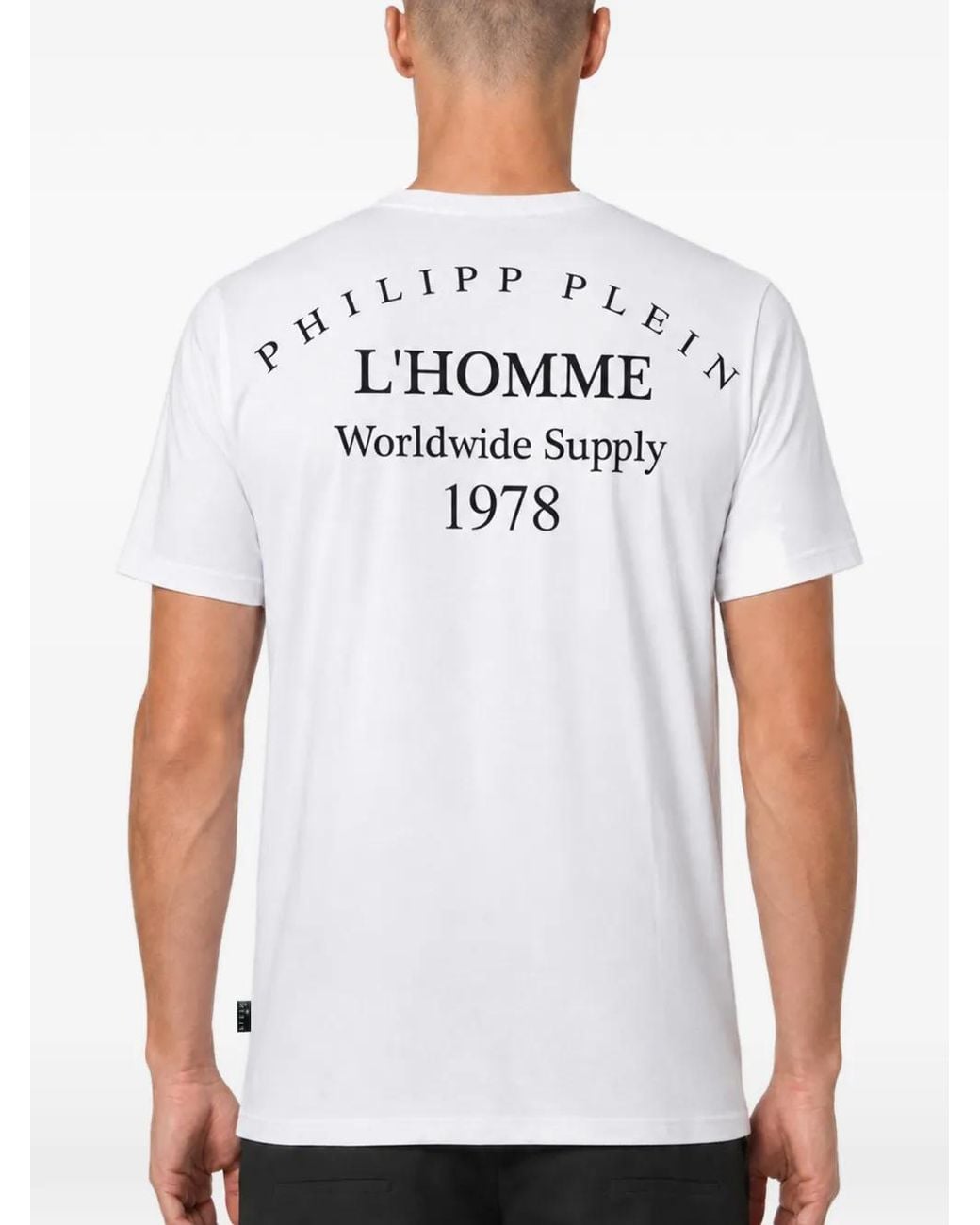 Philipp Plein White Jersey T-Shirt L'Homme for men