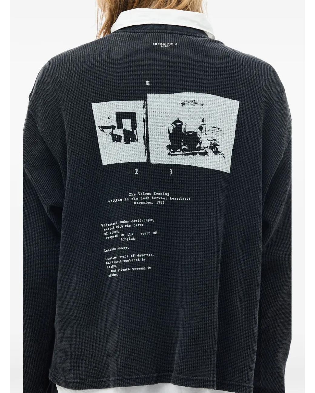 Ann Demeulemeester Black Emil Long-Sleeve T-Shirt for men