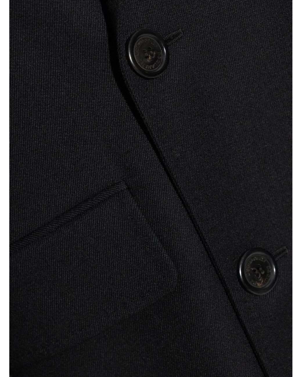 DSquared² Black Evening Double Breast Coat Clothing for men