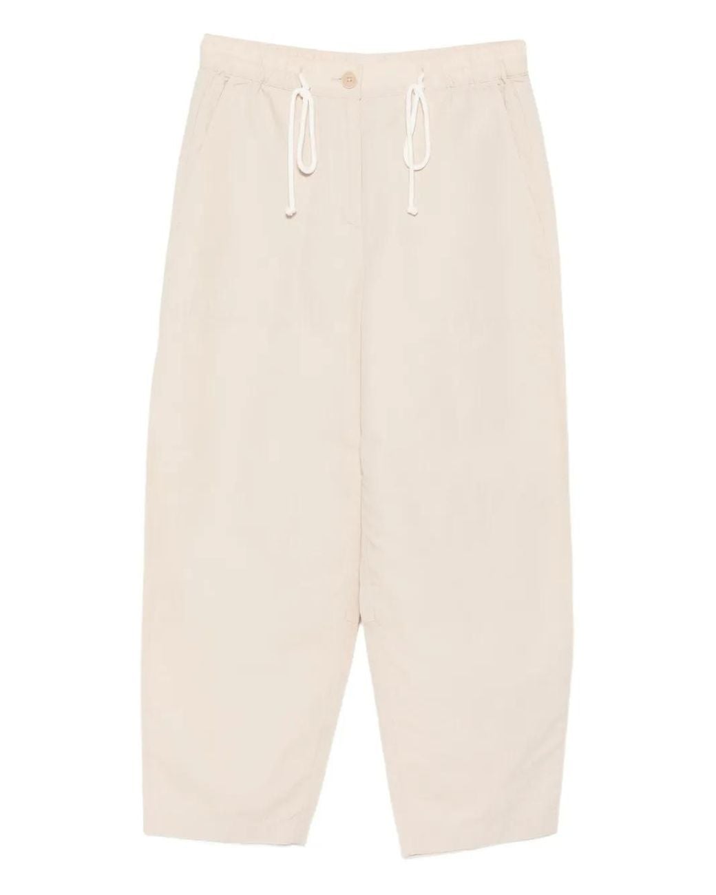 Marc O' Polo White Drawstring Trousers
