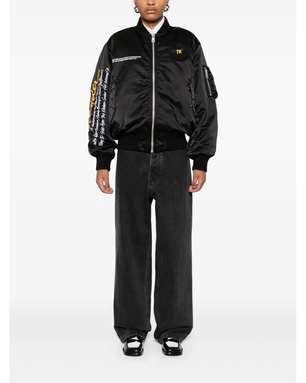 Etudes Studio Black Tk Bomber Jacket