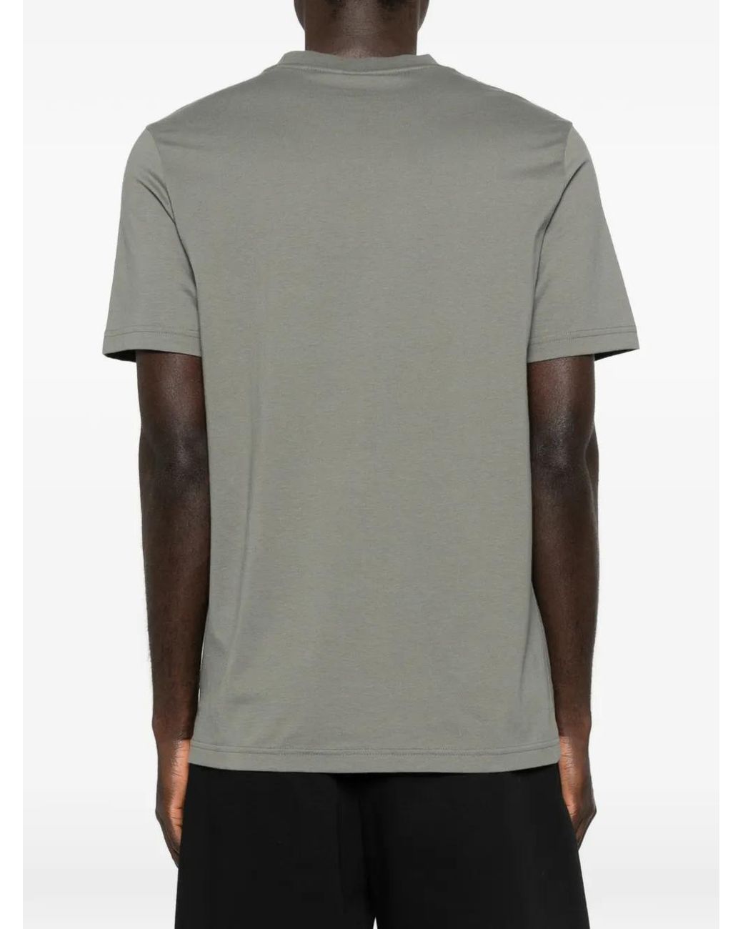 Boss Gray Printed-Artwork T-Shirt for men