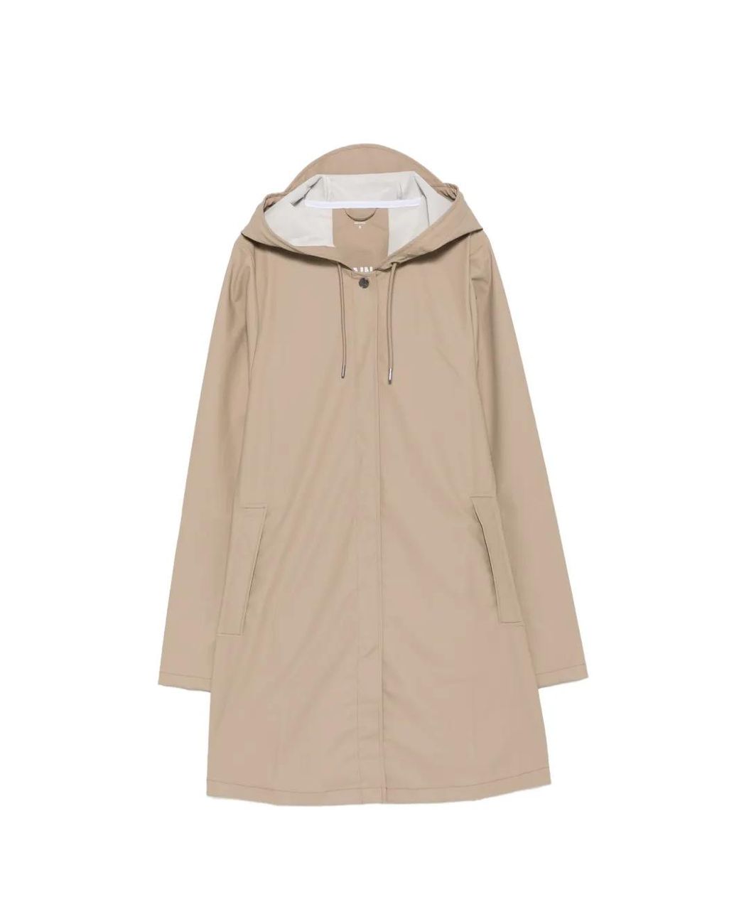 Rains Natural Hooded Drawstring Raincoat