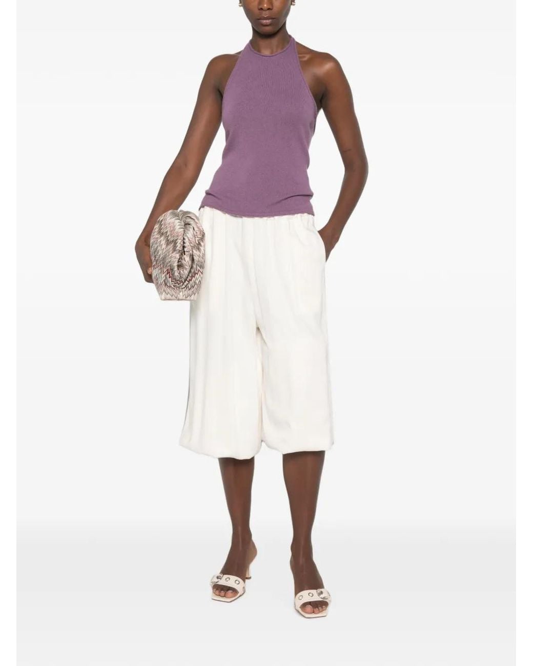 Christopher Esber Purple Halterneck Top